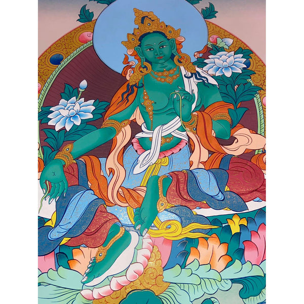 Green Tara Thangka