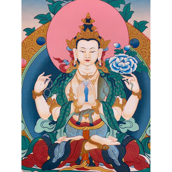 Chenrezig Thangka Painting