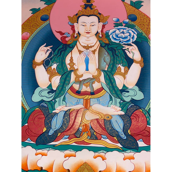 Chenrezig Thangka Painting