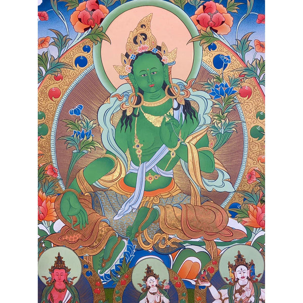 Green Tara Thangka