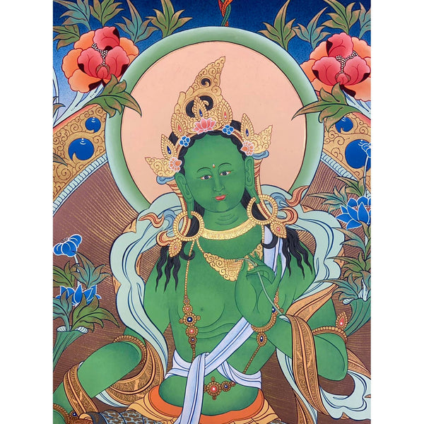 Green Tara Thangka