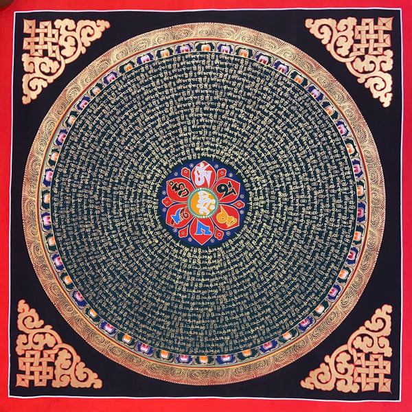 Om Mantra Mandala Thangka