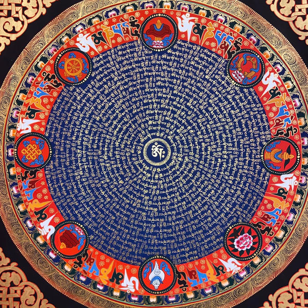 Om Mantra Mandala Thangka