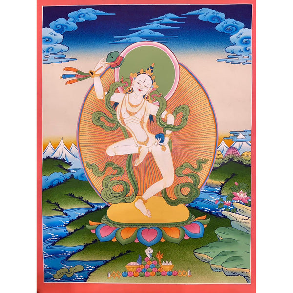 Machig Labdron Tibetan Thangka Painting