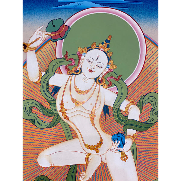 Machig Labdron Tibetan Thangka Painting