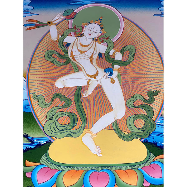 Machig Labdron Tibetan Thangka Painting