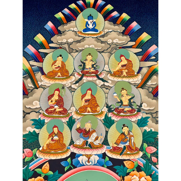 Nyingma Dudjom Tersar Refuge Tree Thangka