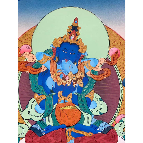 Vajrasattva Consort Thangka