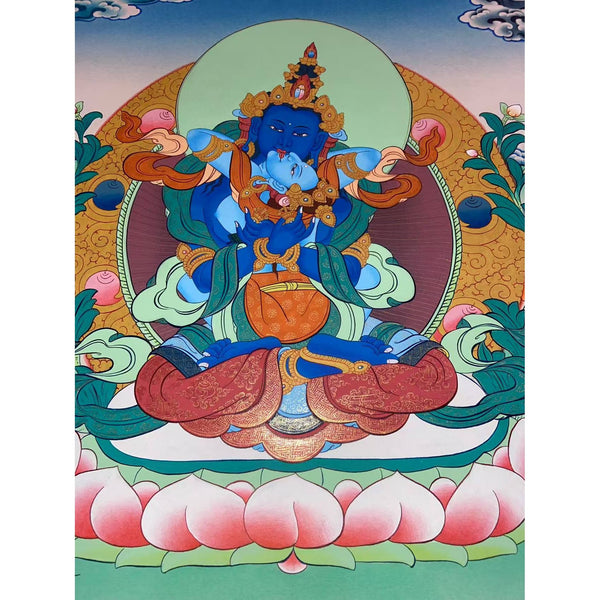 Vajrasattva Consort Thangka