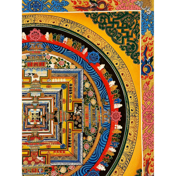 Kalachakra Mandala Tibetan Thangka Painting