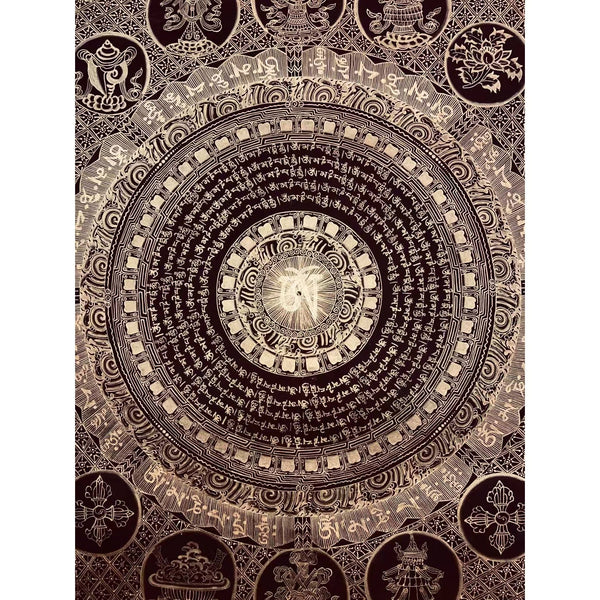 Om Mantra Mandala Thangka