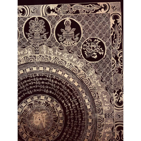 Om Mantra Mandala Thangka