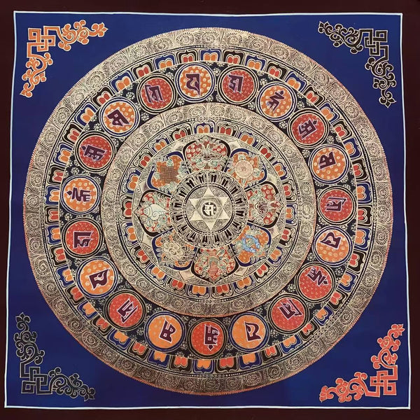 Om Mantra Mandala Thangka