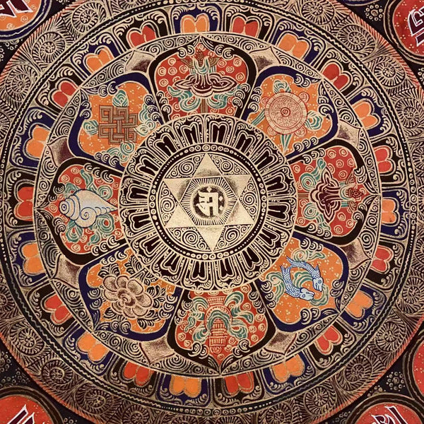 Om Mantra Mandala Thangka