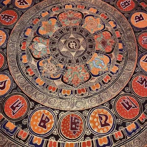 Om Mantra Mandala Thangka
