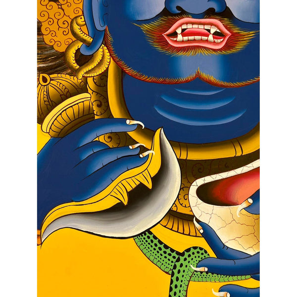 Mahakala Face Thangka