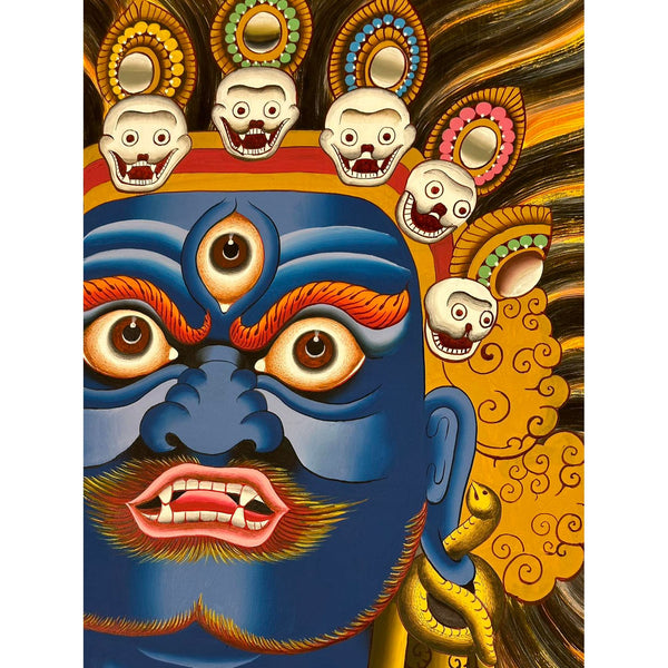 Mahakala Face Thangka
