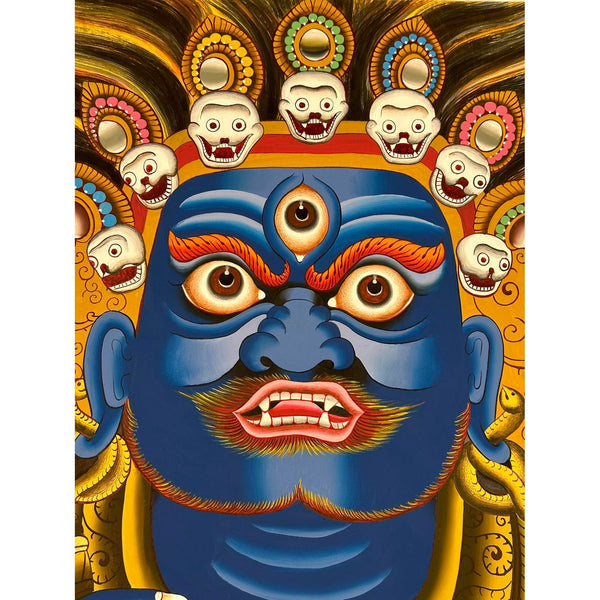 Mahakala Face Thangka