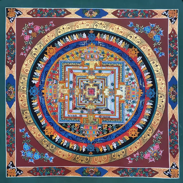 Kalachakra Mandala Tibetan Thangka Painting