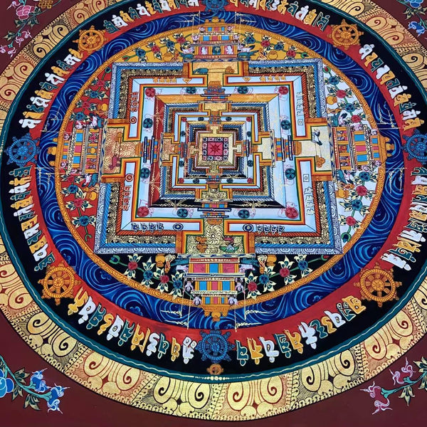 Kalachakra Mandala Tibetan Thangka Painting