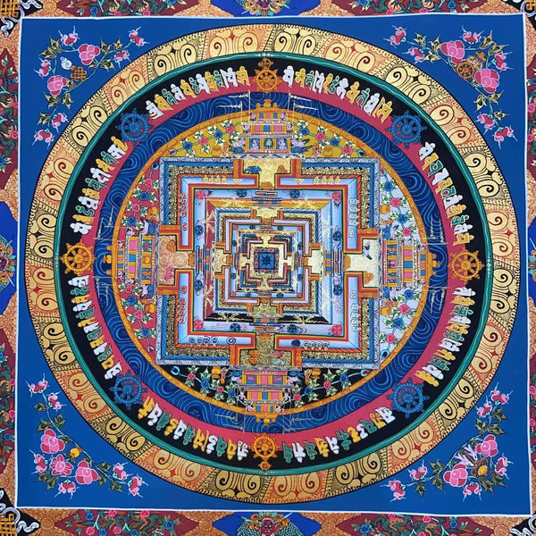 Kalachakra Mandala Tibetan Thangka Painting