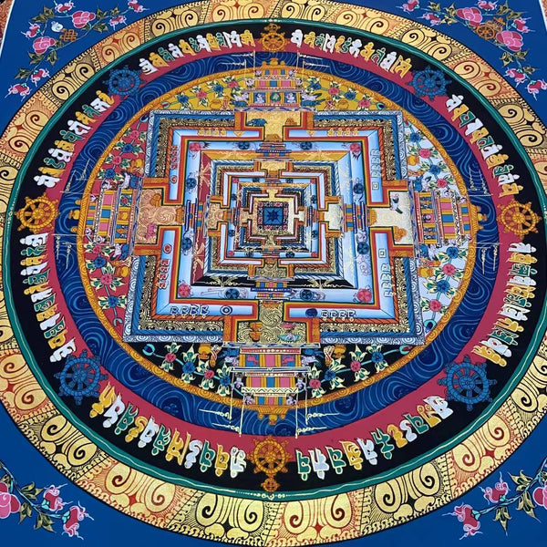 Kalachakra Mandala Tibetan Thangka Painting