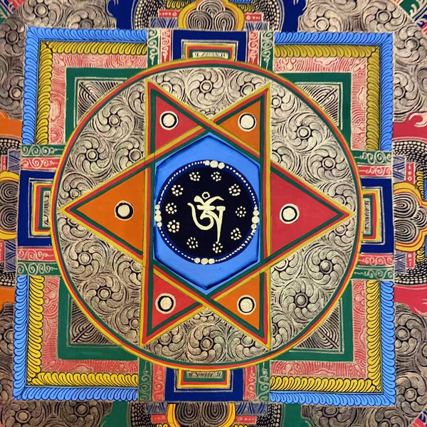 Om Mantra Mandala Thangka