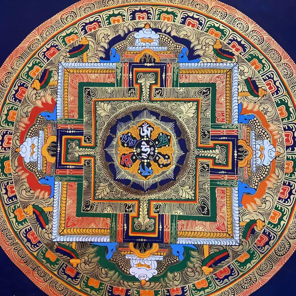 Om Mantra Mandala Thangka