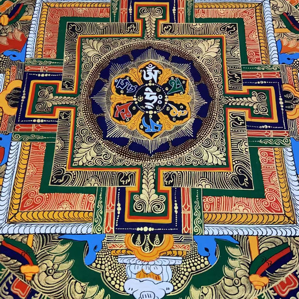 Om Mantra Mandala Thangka