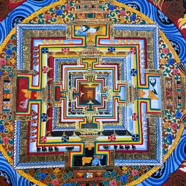 Kalachakra Mandala Tibetan Thangka Painting