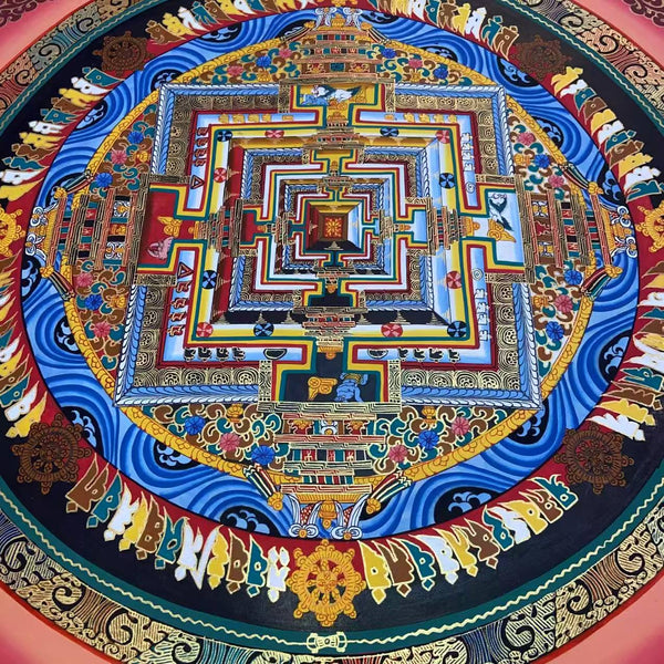 Kalachakra Mandala Tibetan Thangka Painting