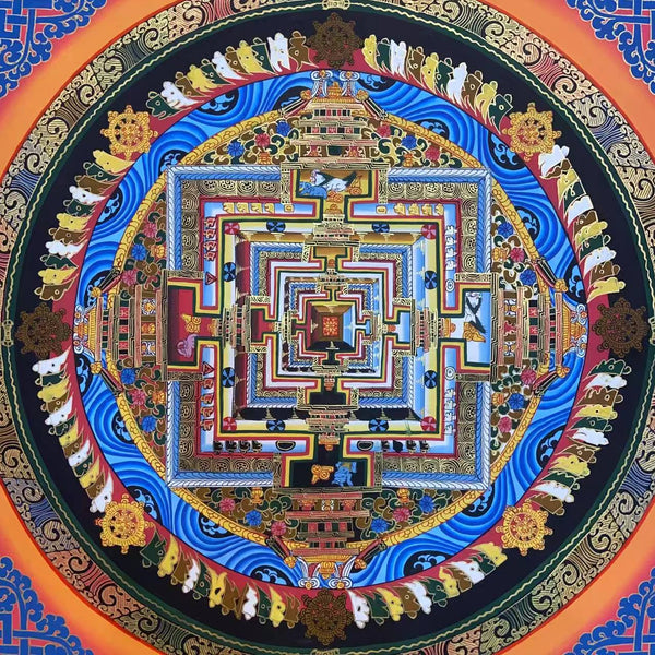 Kalachakra Mandala Tibetan Thangka Painting