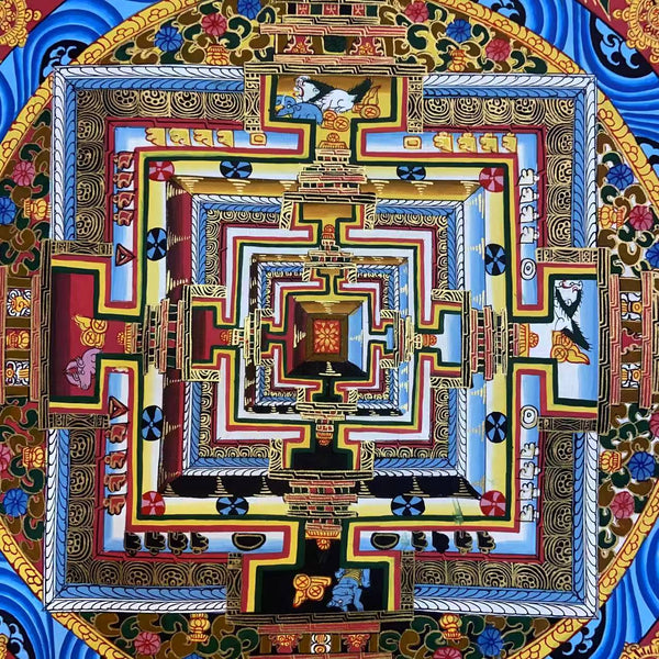 Kalachakra Mandala Tibetan Thangka Painting
