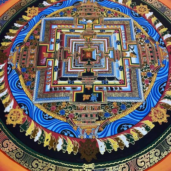 Kalachakra Mandala Tibetan Thangka Painting