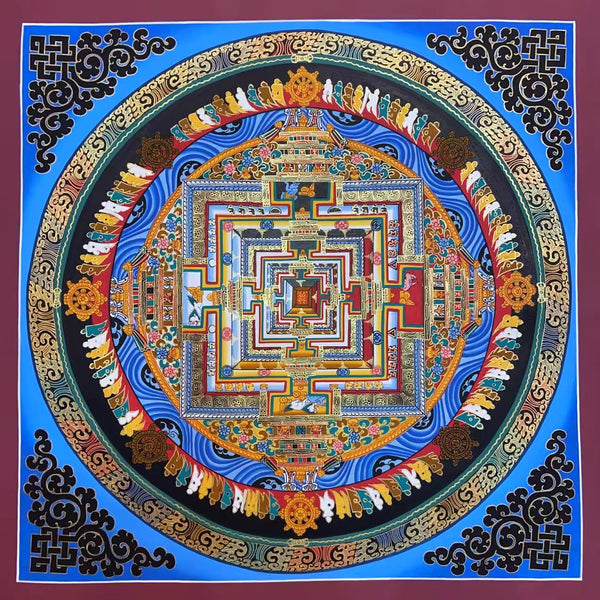 Kalachakra Mandala Tibetan Thangka Painting