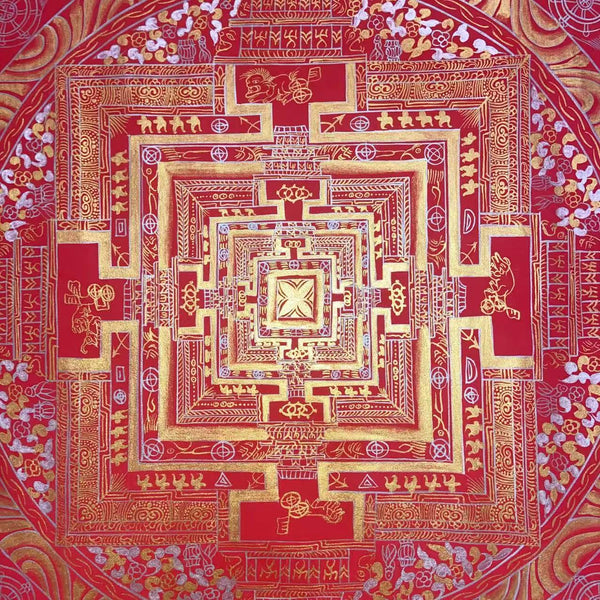 Kalachakra Mandala Tibetan Thangka Painting