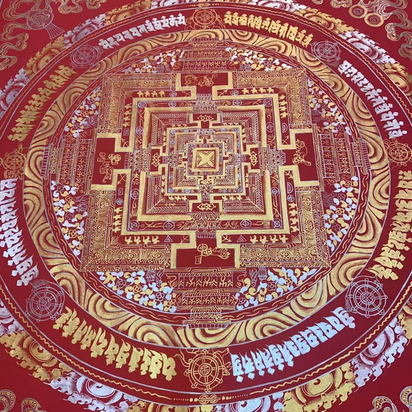 Kalachakra Mandala Tibetan Thangka Painting
