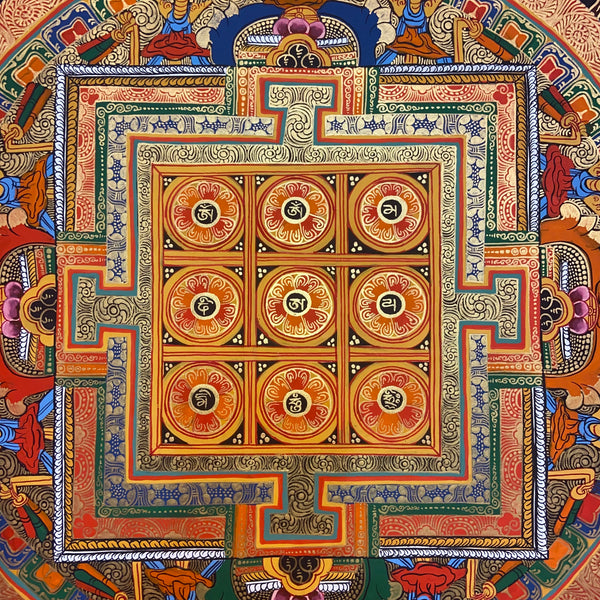 Om Mantra Mandala Thangka