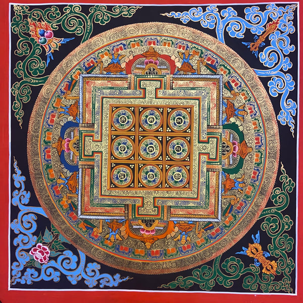 Om Mantra Mandala Thangka