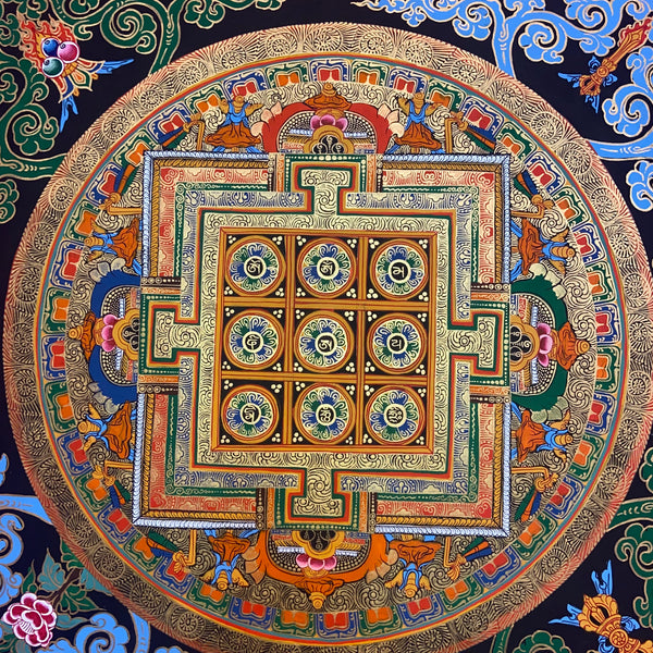 Om Mantra Mandala Thangka