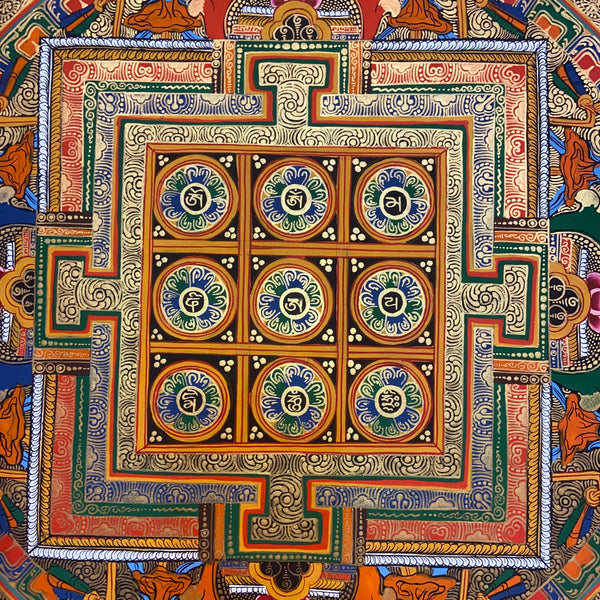 Om Mantra Mandala Thangka