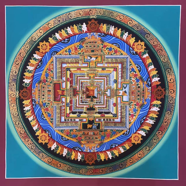 Kalachakra Mandala Tibetan Thangka Painting
