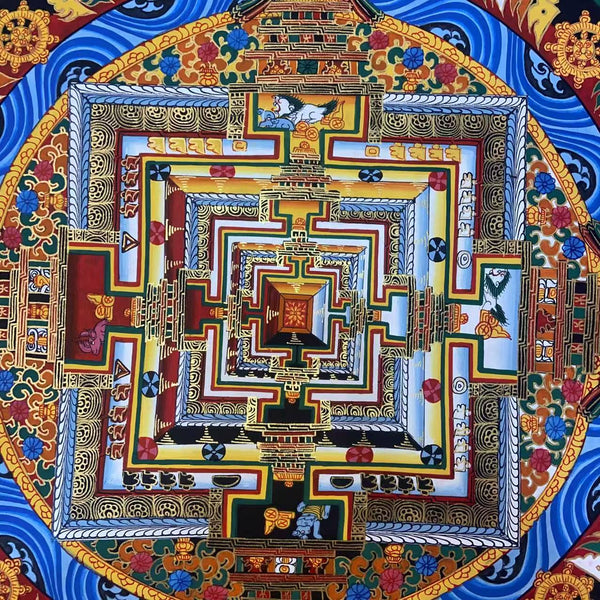 Kalachakra Mandala Tibetan Thangka Painting
