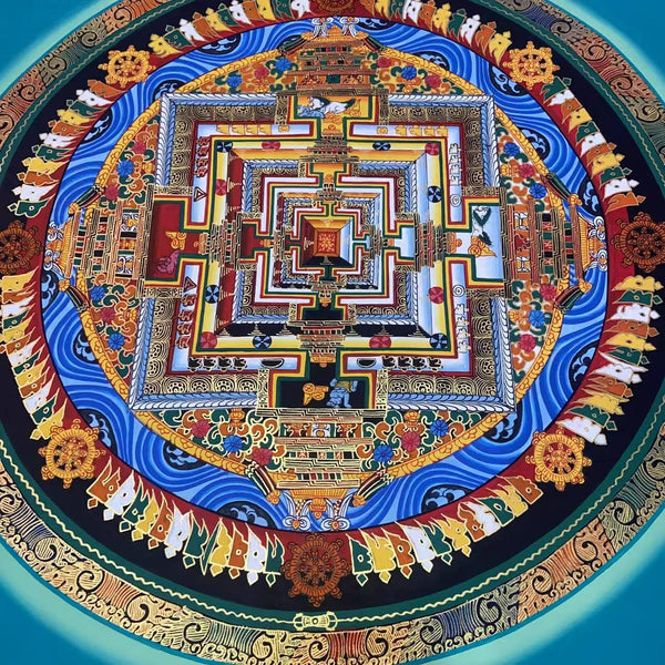 Kalachakra Mandala Tibetan Thangka Painting