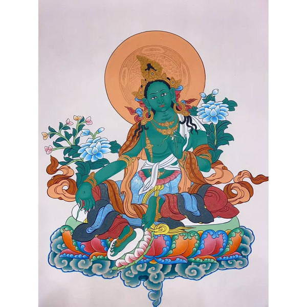 Green Tara Thangka