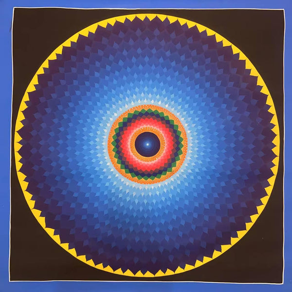 Lotus Mandala Large Thangka Painting
