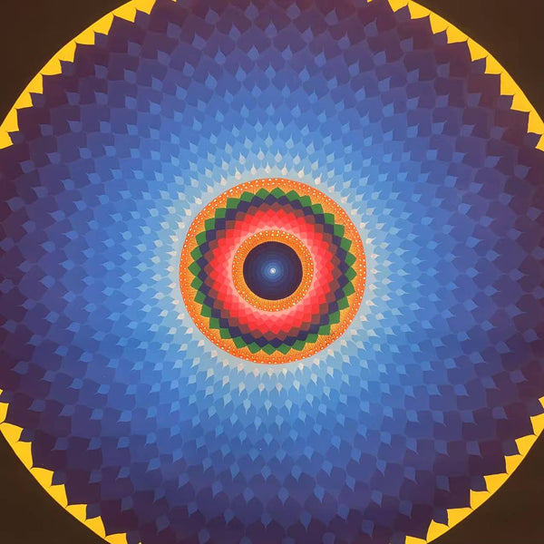Lotus Mandala Large Thangka Painting
