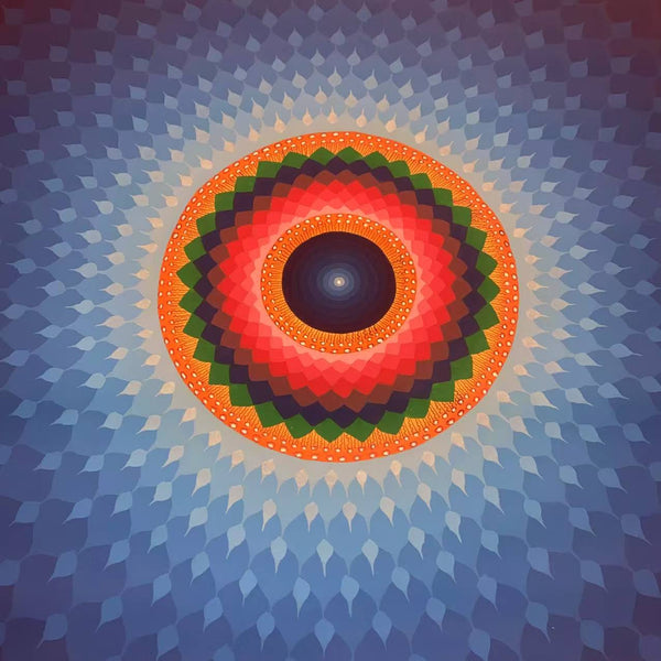 Lotus Mandala Large Thangka Painting