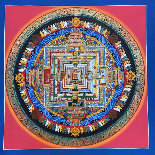 Kalachakra Mandala Tibetan Thangka Painting