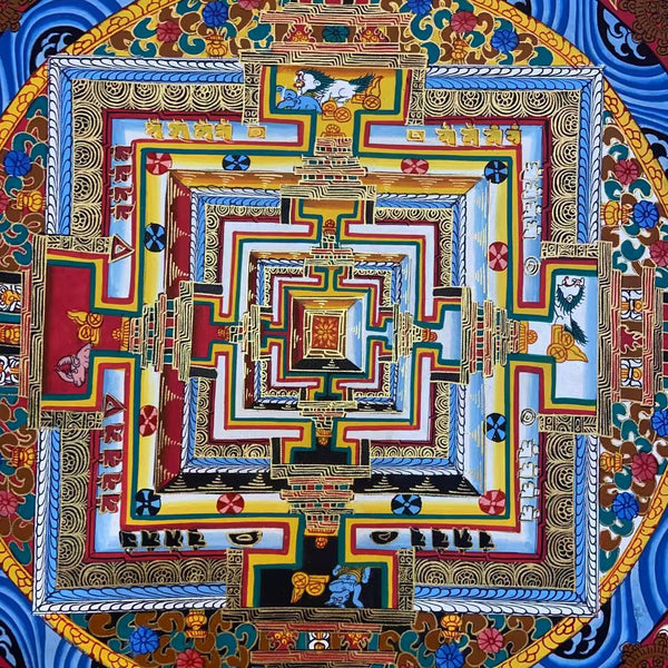 Kalachakra Mandala Tibetan Thangka Painting